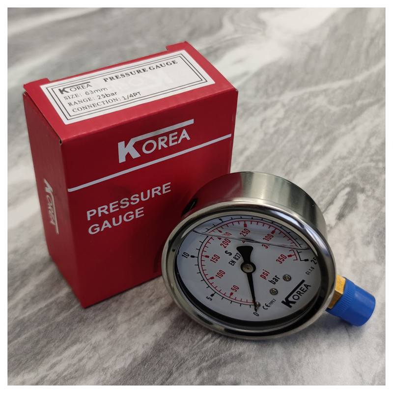 گیج فشار کره مدل 6cm-down-25bar