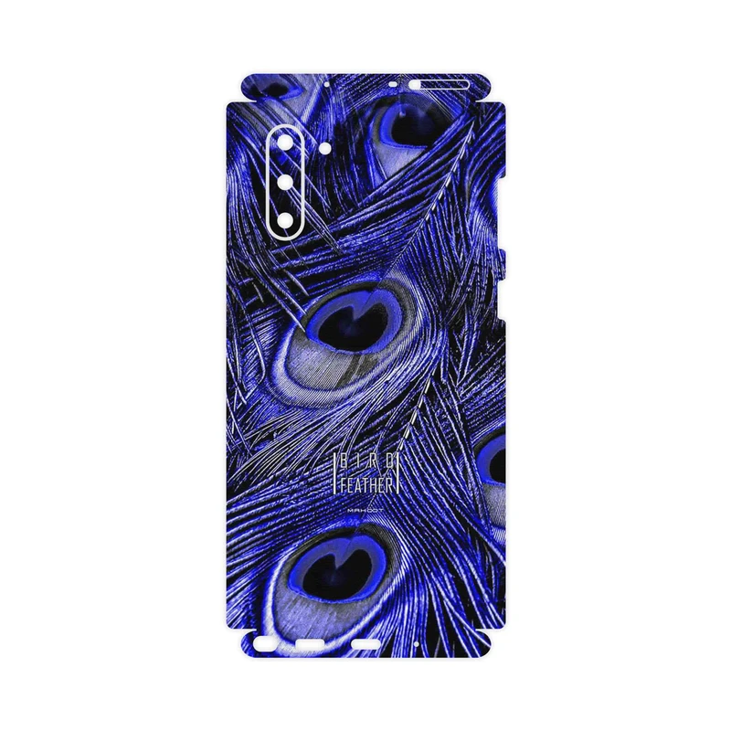 برچسب پوششی ماهوت مدل Purple Feather-FullSkin مناسب برای گوشی موبایل سامسونگ Galaxy Note 10
