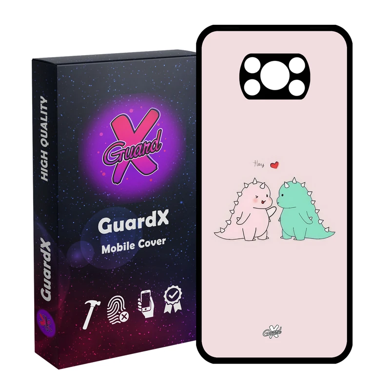کاور گارد ایکس طرح عشق مدل Glass10653 مناسب برای گوشی موبایل شیائومی Poco X3 NFC/Poco X3/Poco X3 Pro