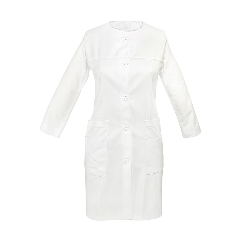 روپوش پزشکی زنانه مدل شش جیب کتی کد Y115 روپوش پزشکی زنانه مدل شش جیب کتی کد Y115