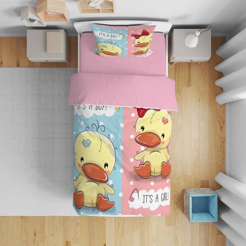 سرویس روتختی نوپه هوم مدل اردکی T6067 تک نفره 5 تکه