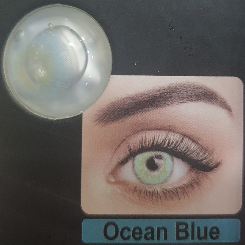 لنز چشم نیو ویژن مدل OB رنگ سبز آبی