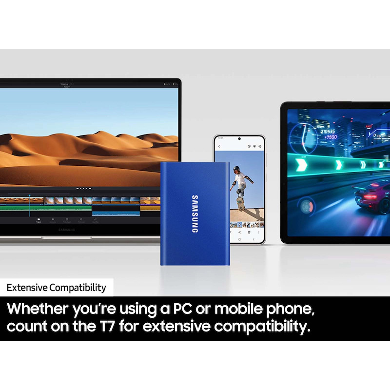 اس اس دی اینترنال سامسونگ مدل T7 USB 3.2 ظرفیت چهار ترابایت