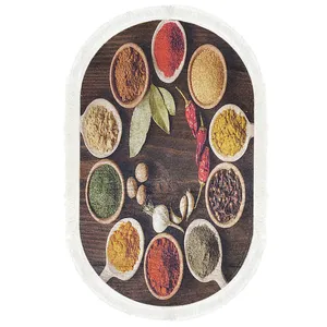 پادری طرح بیضی کد p39 سایز 50×80 سانتی متر