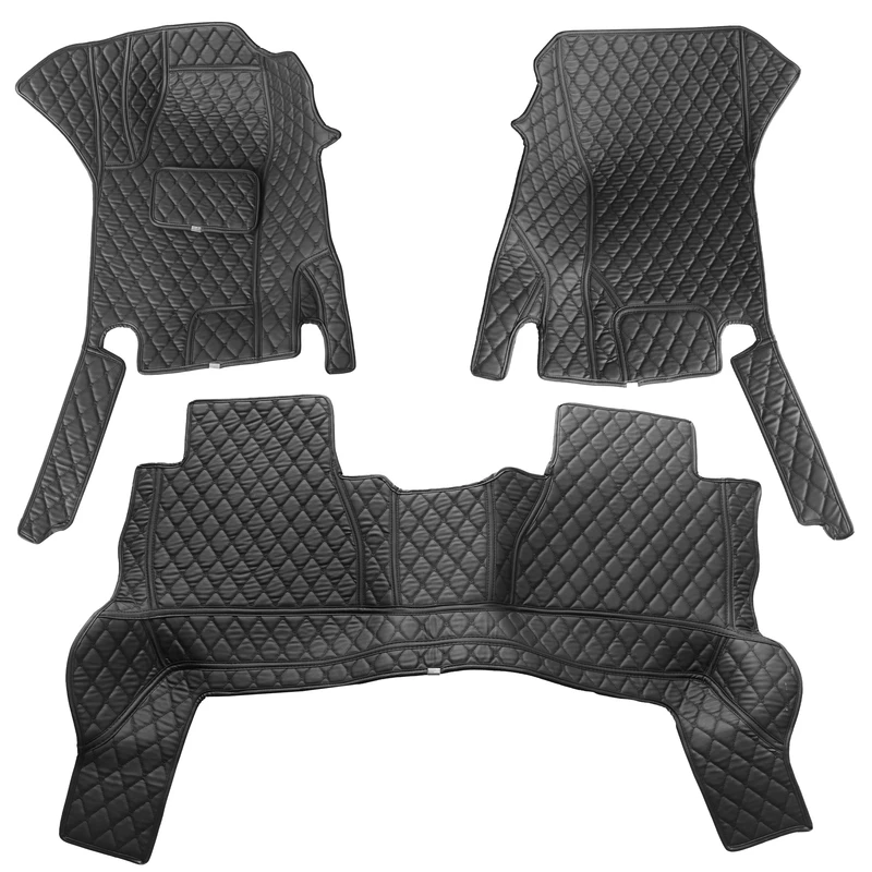 کفپوش5بعدی خودرو مدل چرم گلدوزی مناسب برای نیسان ترا