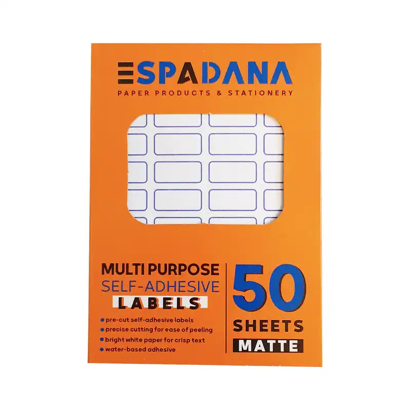 برچسب اسپادانا کد 102 بسته 50 عددی