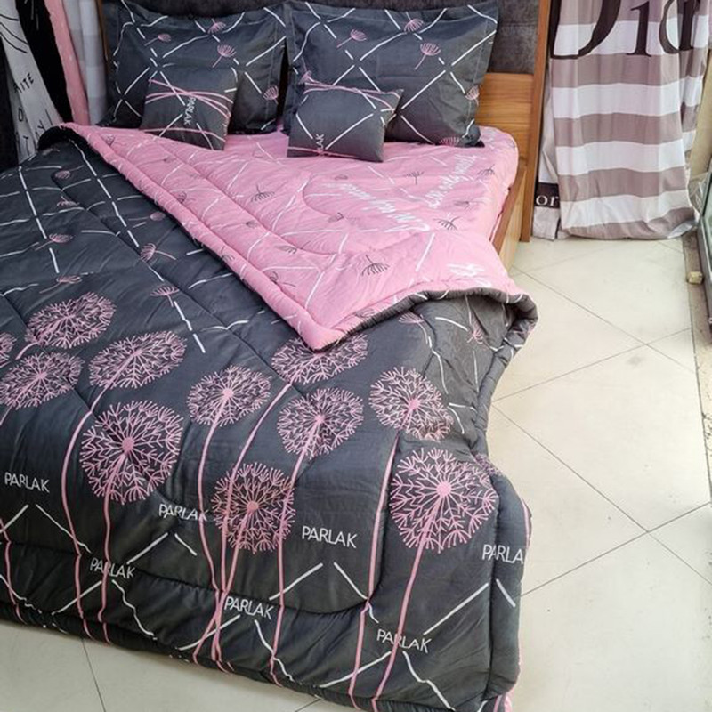 سرویس روتختی مدل نخ کتان 2 نفره 6 تکه