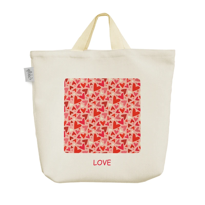 ساک خرید خندالو مدل قلب Love کد H1291