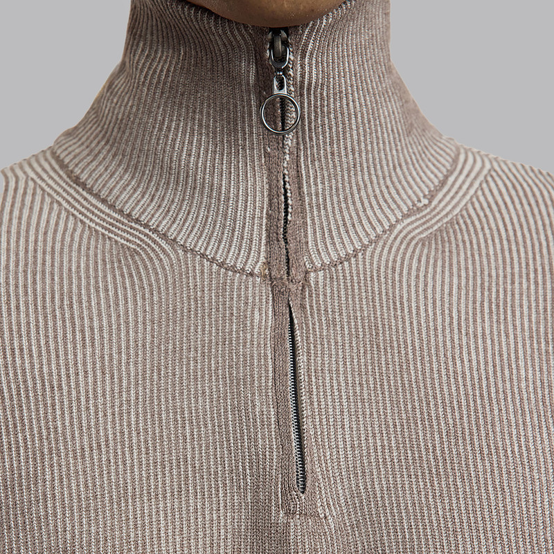 پلیور یقه برگردان مردانه مدل 825268951 طرح ترندیول