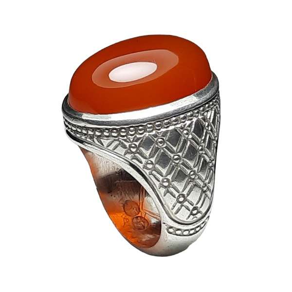 انگشتر نقره مردانه مدل عقیق یمن انگشتر نقره مردانه مدل عقیق یمن