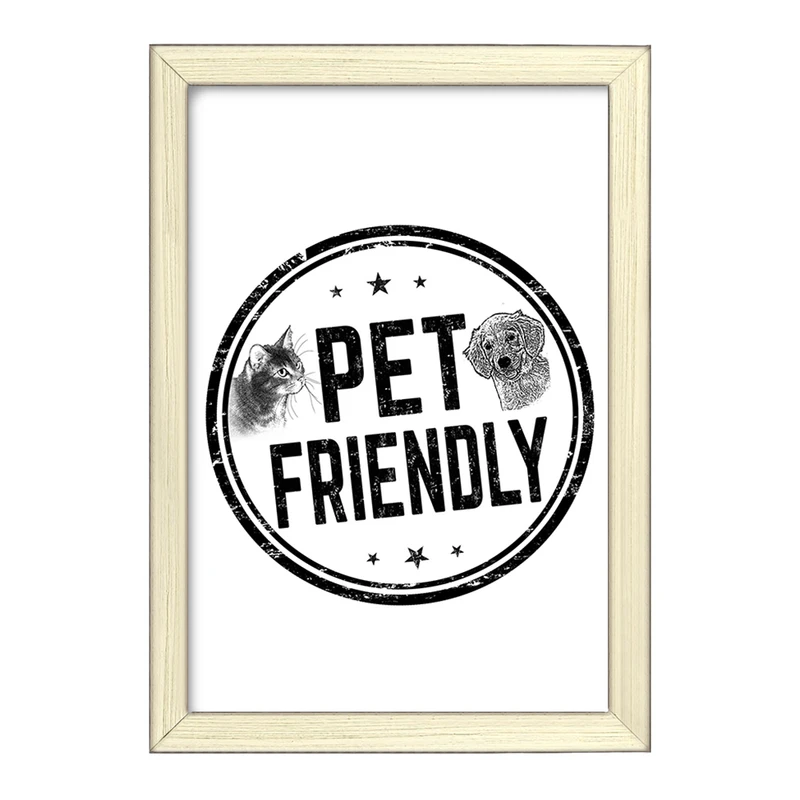 تابلو خندالو طرح حمایت از حیوانات کد 27357