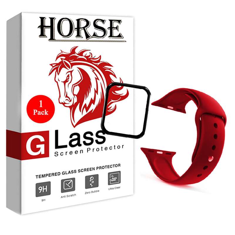  بند هورس مدل  PN-BAND1  مناسب برای اپل واچ 38 میلی متری به همراه محافظ صفحه نمایش