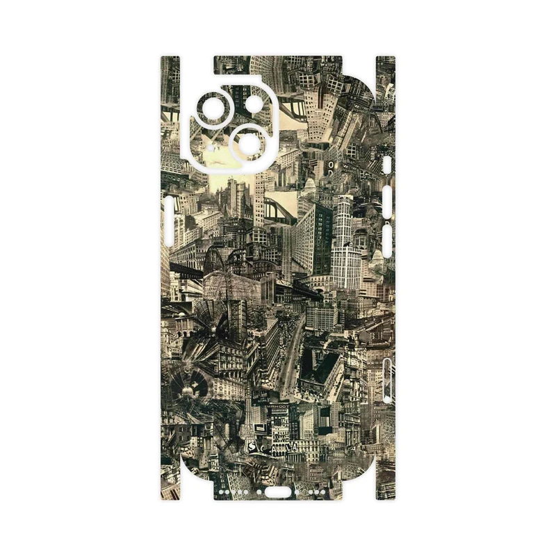 برچسب پوششی ماهوت مدل Collage of Skyscraper-FullSkin مناسب برای گوشی موبایل اپل iPhone 15