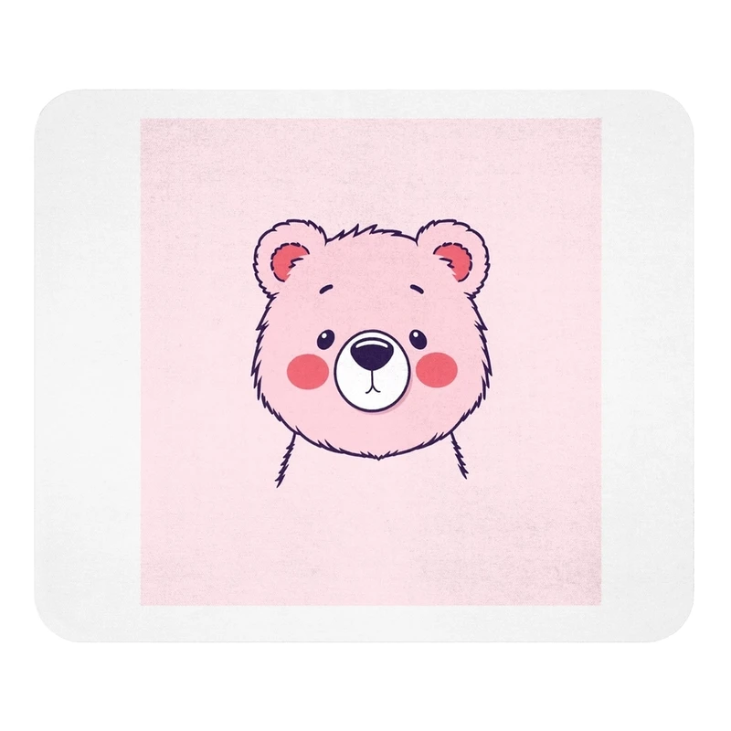 ماوس پد مدل خرس صورتی بامزه سایز 19x24 سانتی متر