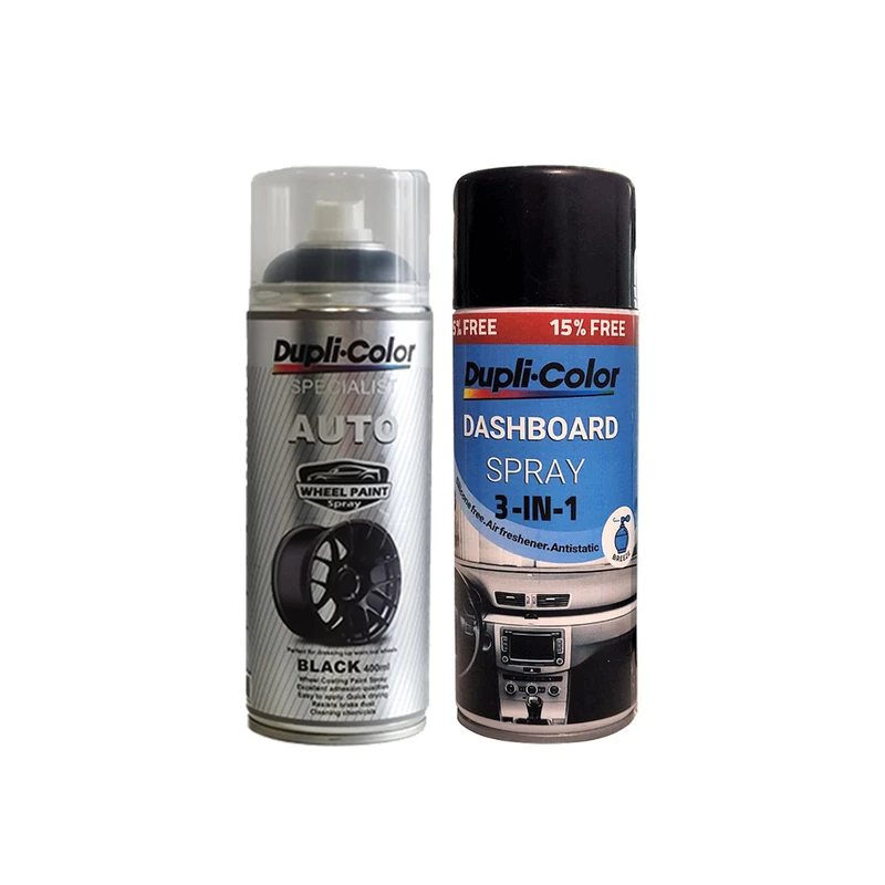 اسپری رنگ رینگ مشکی و پولیش و خوشبو کننده داشبورد دوپلی کالر مدل رایحه عطر lord حجم 400 میلی لیتر