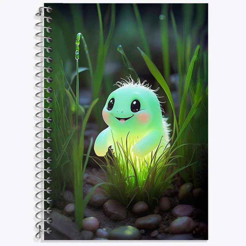 دفتر نت موسیقی 50 برگ خندالو طرح هیولای سبز کیوت کد F6273