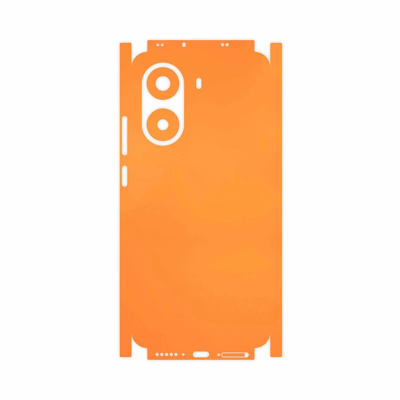 برچسب پوششی ماهوت مدل Matte-Orange-FullSkin مناسب برای گوشی موبایل شیائومی Poco X7 Pro