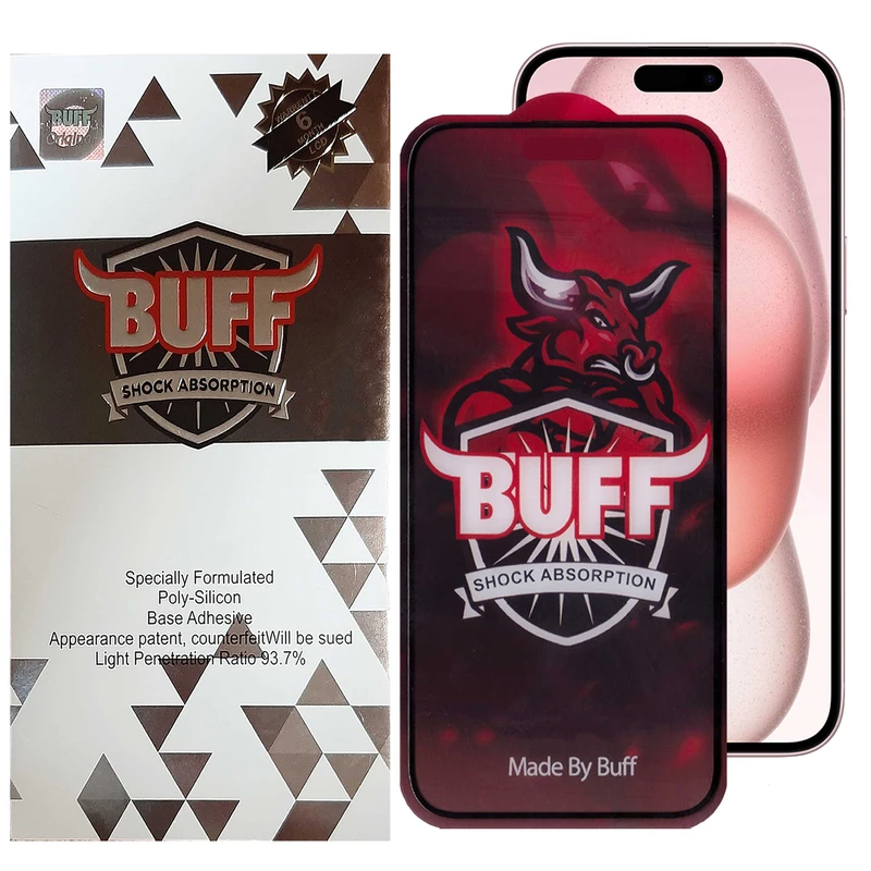 محافظ صفحه نمایش مات بوف مدل 5D Matte Pro-G مناسب برای گوشی موبایل اپل iPhone 15