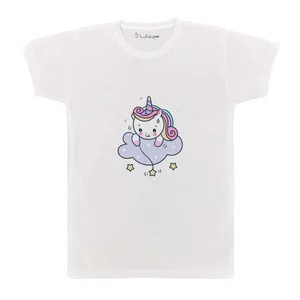 تی شرت بچگانه پرمانه طرح یونیکورن کد pmt.3367