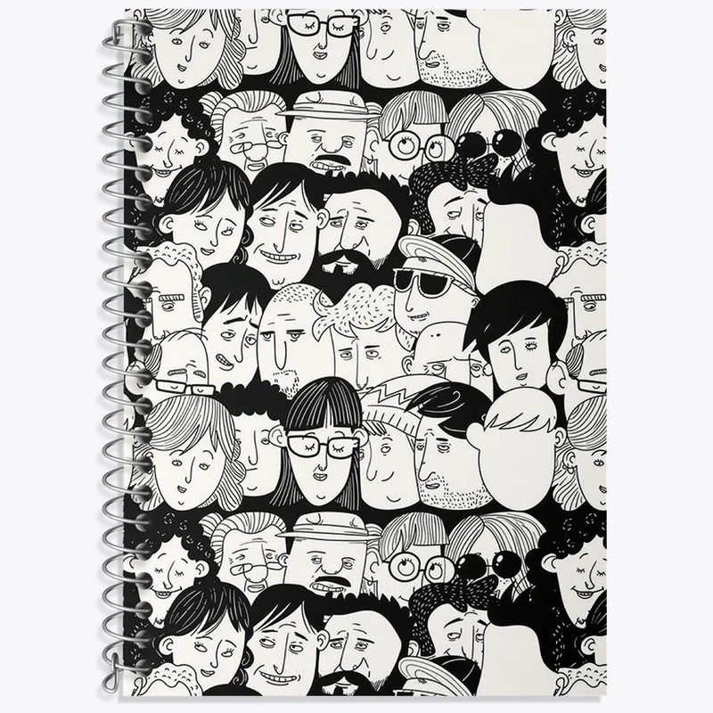 دفتر لغت 50 برگ خندالو طرح صورتک کد N1724