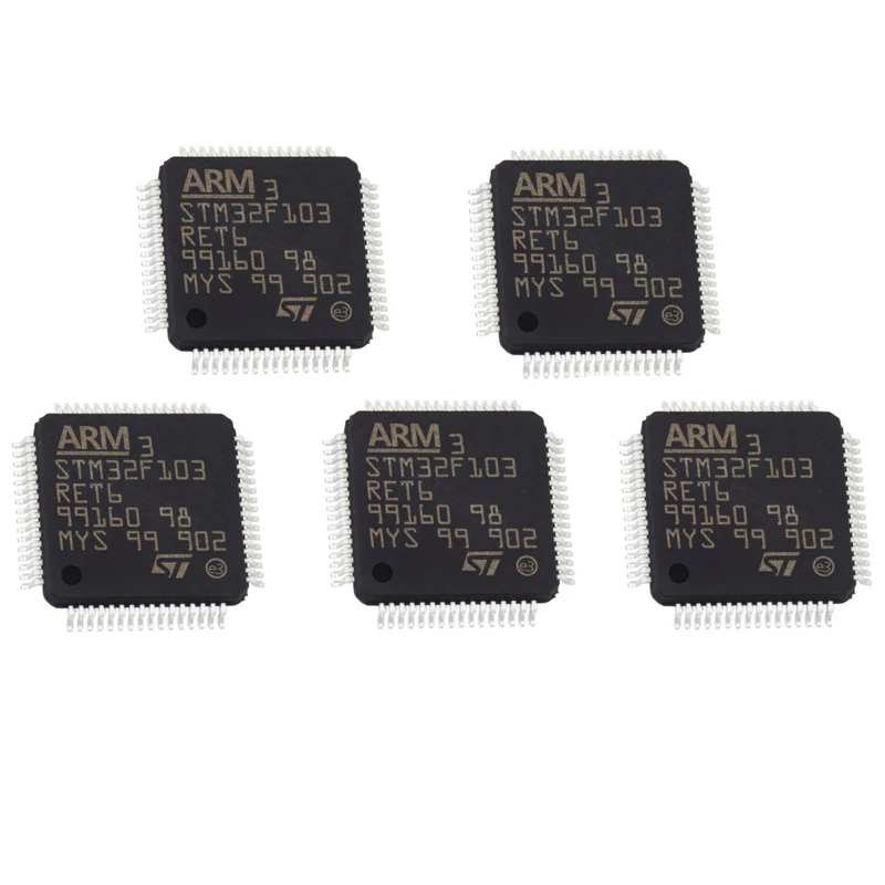  میکروکنترلر اس تی مایکروالکترونیکس مدل STM32F103RE بسته 5 عددی