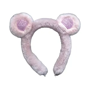 تل مو دخترانه مدل خرسی کد 00225