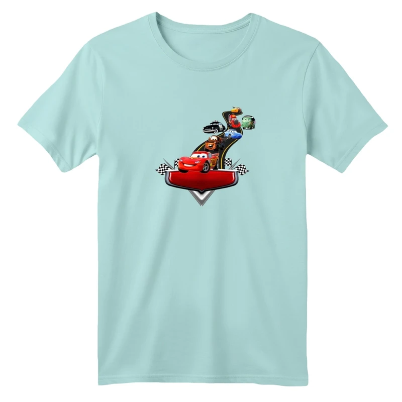 تی شرت آستین کوتاه بچگانه مدل ماشین ها کد02  