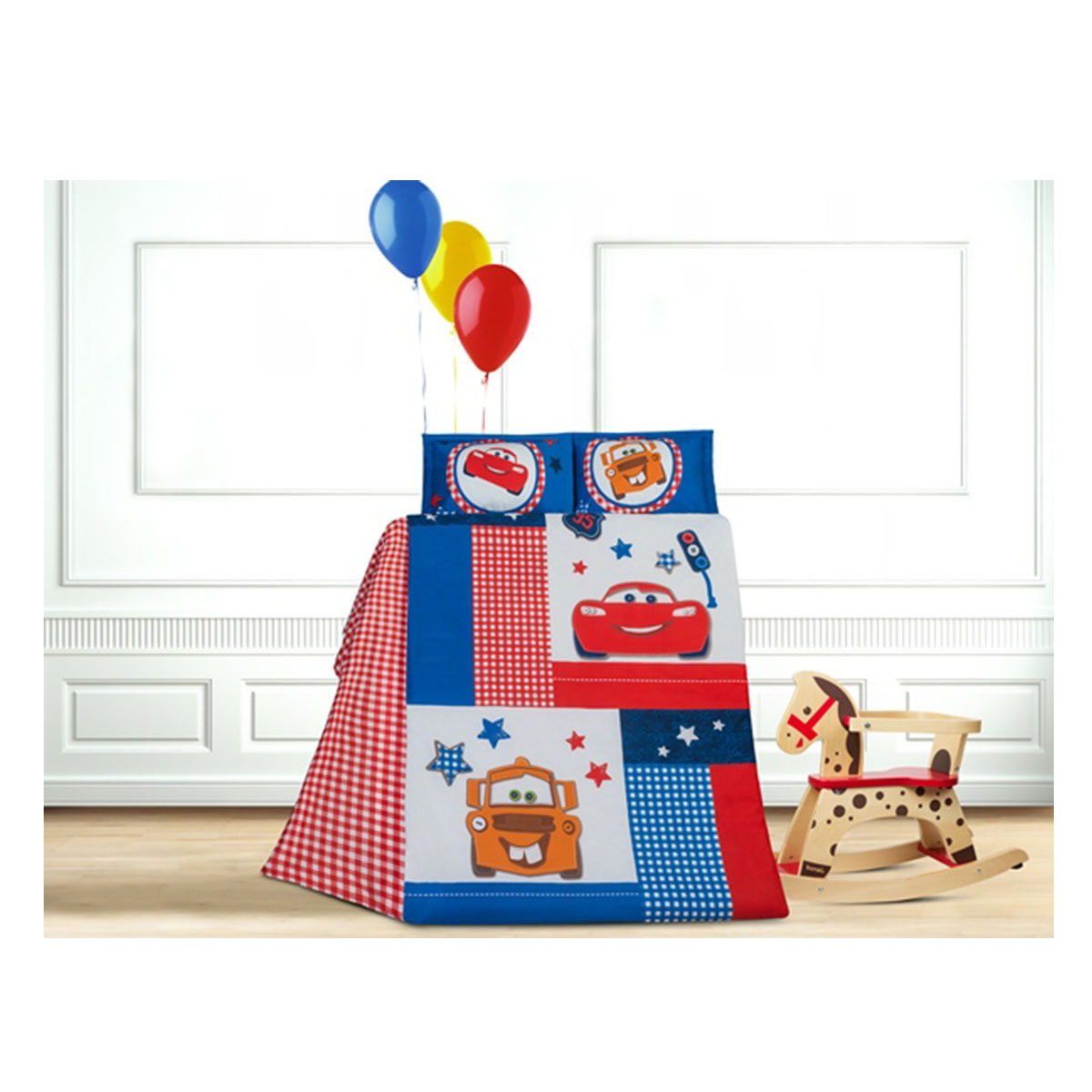 سرویس خواب 8 تکه کودک رزین تاژ مدل پرکا طرح cars