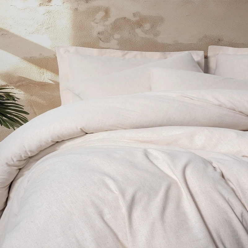 سرویس ملحفه 2 نفر 6 تکه کاتن باکس مدل COTTON KETEN BASIC