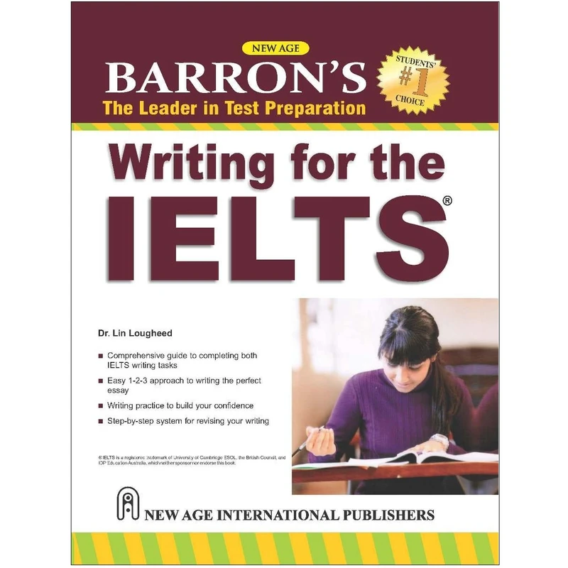 کتاب Barrons Writing for the IELTS اثر Lin Lougheed انتشارات BARRONS