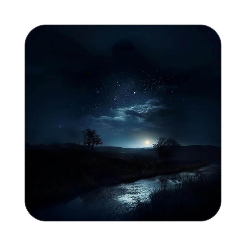 زیر لیوانی کاکتی طرح ماه و ستاره مدل mp53246