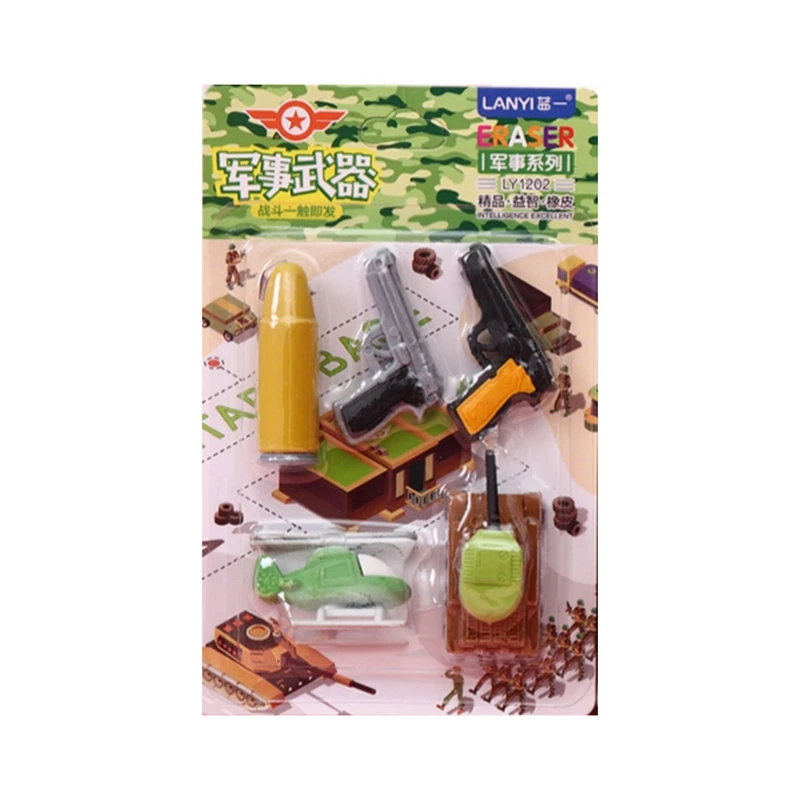 پاک کن خمیری مدل جنگی dk-73928 بسته 5 عددی