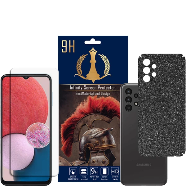  برچسب پوششی اینفینیتی مدل PRO MAX مناسب برای گوشی موبایل سامسونگ Galaxy A13 4G به همراه محافظ صفحه نمایش