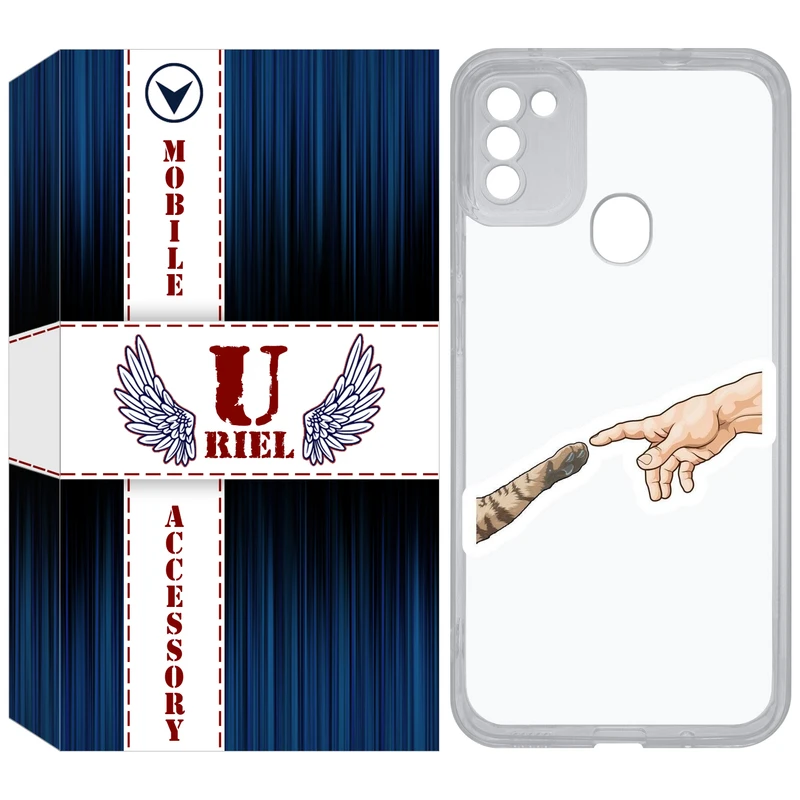 کاور یوریل مدل Clear کد 94 طرح دست گربه مناسب برای گوشی موبایل سامسونگ Galaxy A11 / M11