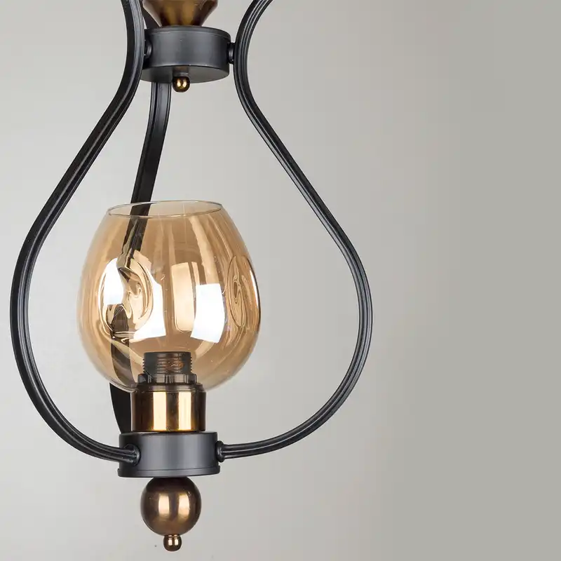 چراغ آویز تک شعله چشمه نور کد 1701/1BK