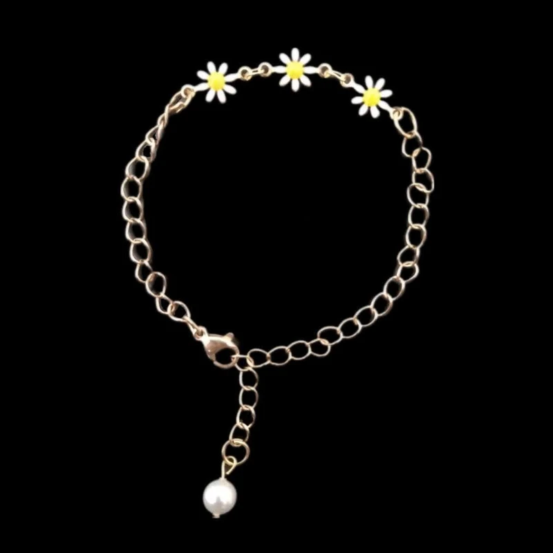 دستبند دخترانه مدل بابونه