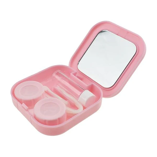 محفظه نگهدارنده لنز چشم مدل آینه دار کد 023