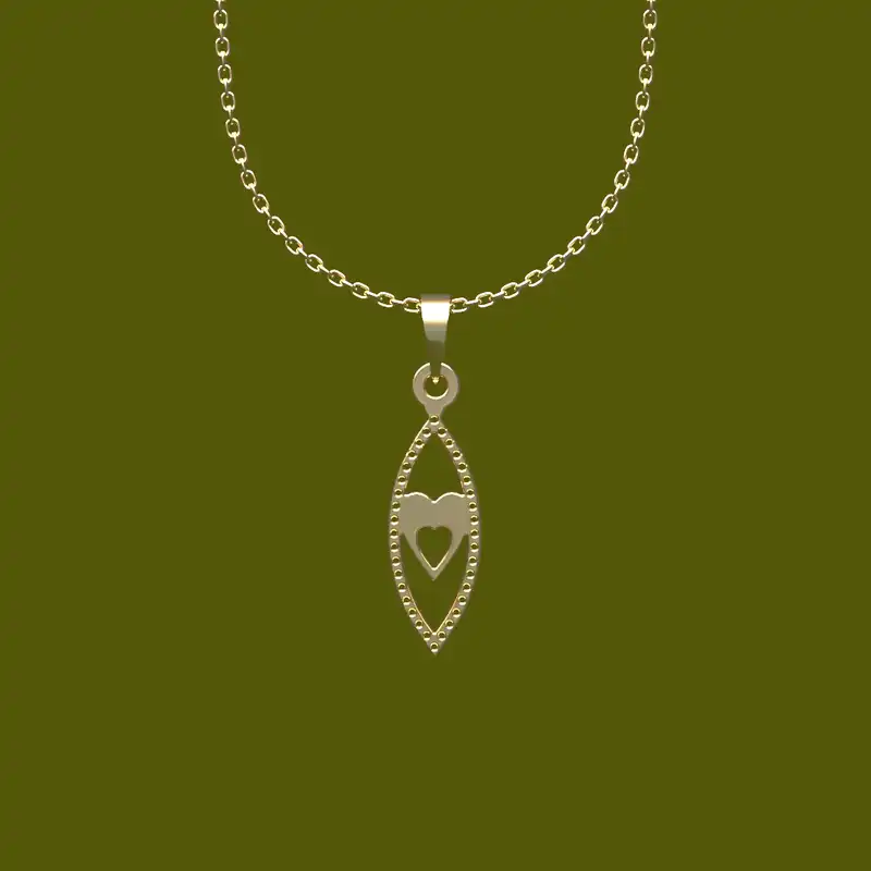 گردنبند طلا 18 عیار زنانه مدوپد مدل هندسی کد CA11115