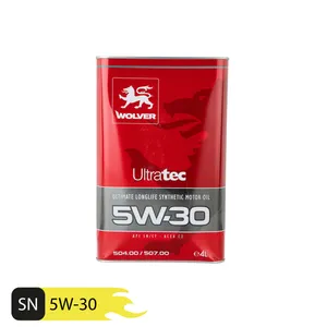 روغن موتور خودرو ولور مدل Ultra tec 5W30 SN حجم 4 لیتر
