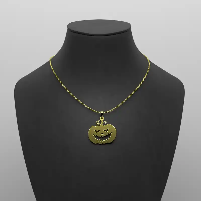 گردنبند طلا 18 عیار زنانه مدوپد مدل هالووین کد G3-1-1269