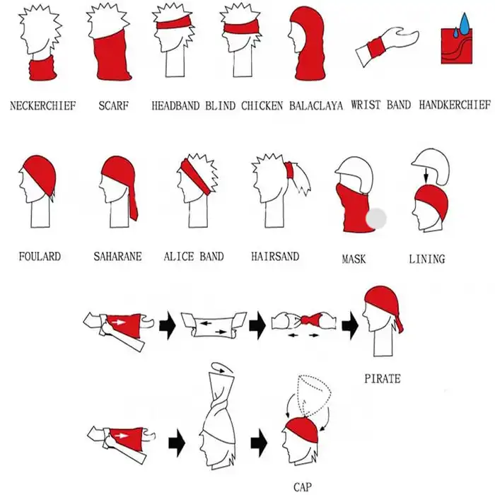 دستمال سر و گردن مدل داخل فوتر LX_11