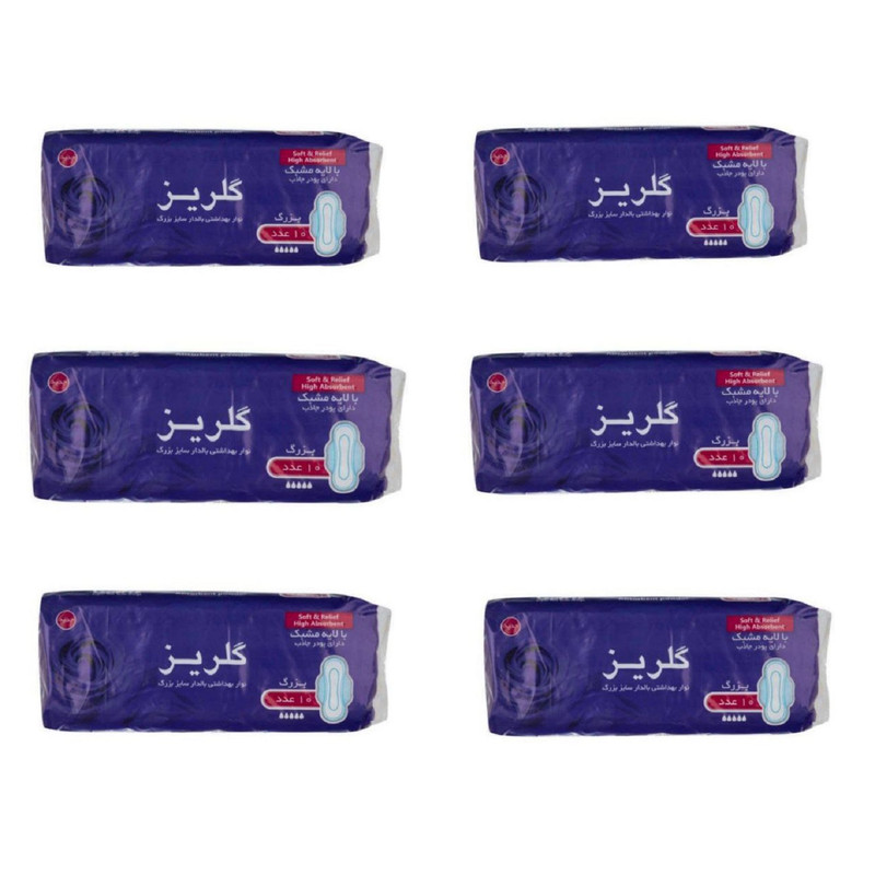 نوار بهداشتی گلریز کد 005 مجموعه 6 عددی