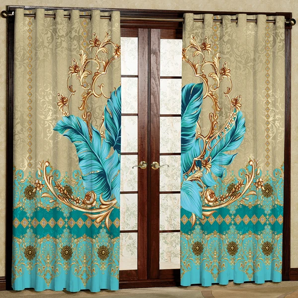 پرده مدل مخمل پانچی کد 6771 سایز 280x140 سانتی متر