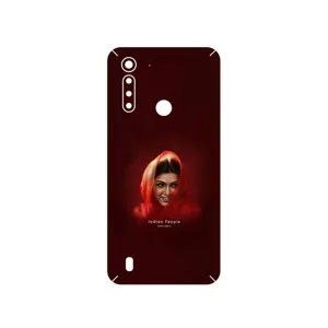 MAHOOT Portrait of an Indian Woman Cover Sticker for Motorola Moto G8 Power Lite