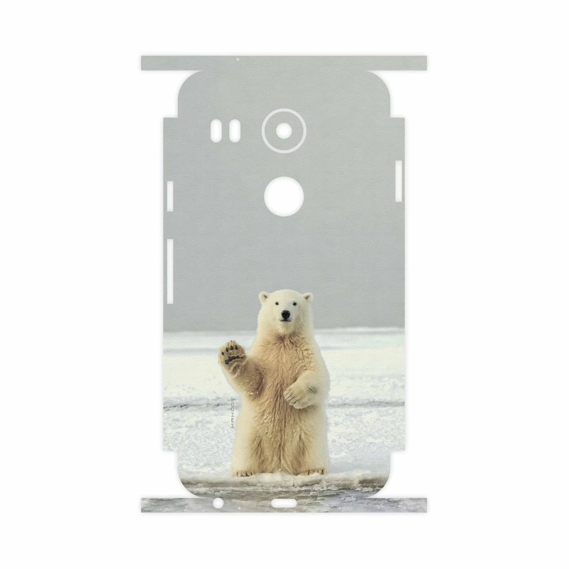 برچسب پوششی ماهوت مدل Polar bear-FullSkin مناسب برای گوشی موبایل گوگل Nexus 5X