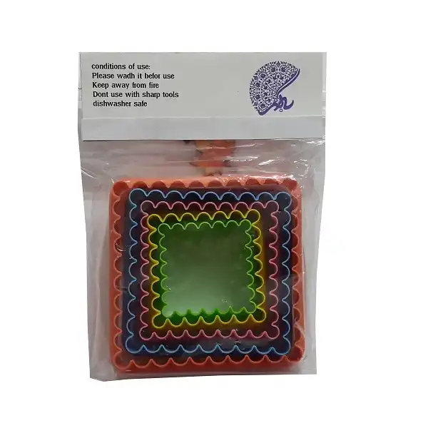 قالب شیرینی به گز مدل مربع مجموعه 5 عددی