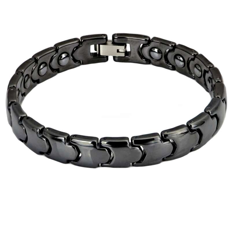 دستبند مردانه مغناطیسی مدل tungsten کد s24 دستبند مردانه مغناطیسی مدل tungsten کد s24