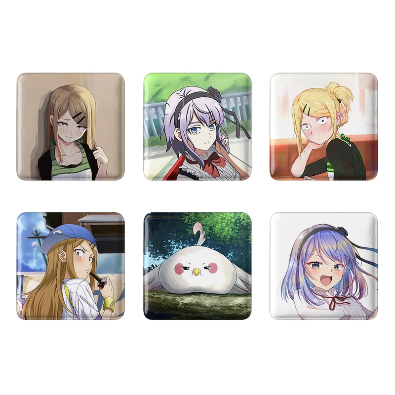 مگنت خندالو طرح انیمه داگاشی کاشی Dagashi Kashi کد 1379A مجموعه 6 عددی