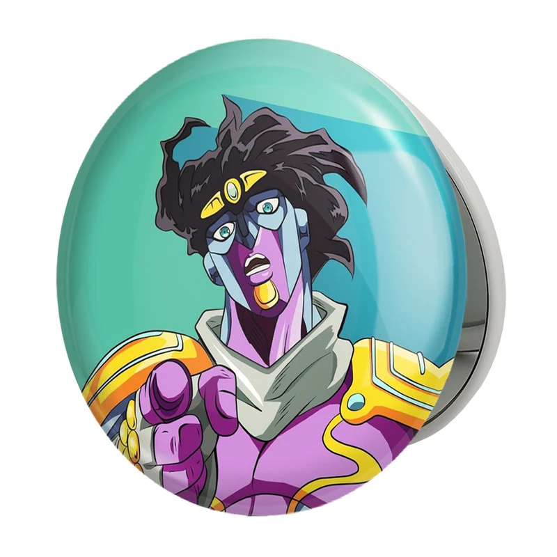 آینه جیبی خندالو طرح استار پلاتینومم انیمه جوجو Jojo مدل تاشو کد 11548 