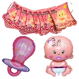 مجموعه 3 عددی تم تولد مستر تم طرح بی بی دختر پلاس